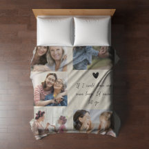 Mère's Day Memorial Maman Photo Blanket personnali