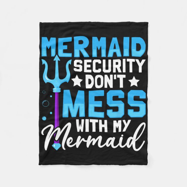 Couverture Polaire Merman Mer Papa Sirène Sécurité Don... (Devant)