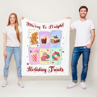 Couverture Polaire Merry and Bright Holiday Treats Christmas Dessert
