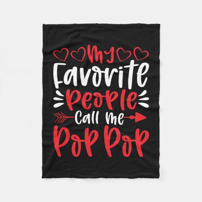 Couverture Polaire Mes gens favoris m'appellent Poppop (Devant)