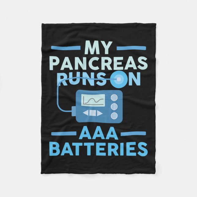 Couverture Polaire Mes Pancréas Fonctionnent Sur Des Batteries Aaa Ty (Devant)