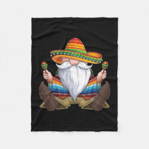 Couverture Polaire Mexican Gnome Cinco De Mayo Serape Poncho men