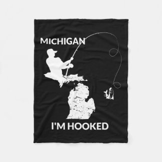 Couverture Polaire Mi Michigan Fishing Jersey Cadeau Pour Pêcheurs Et