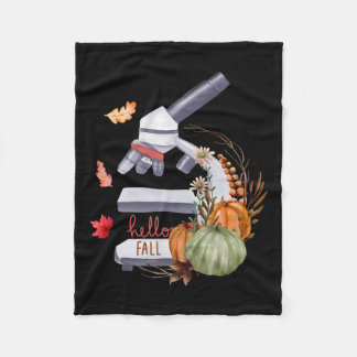 Couverture Polaire Microscope Fleur Citrouille Microbiologie Biologie