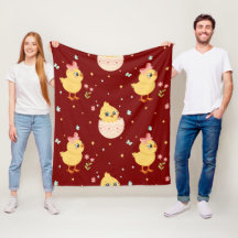 Mignon poussin de Pâques avec motif sans couture d