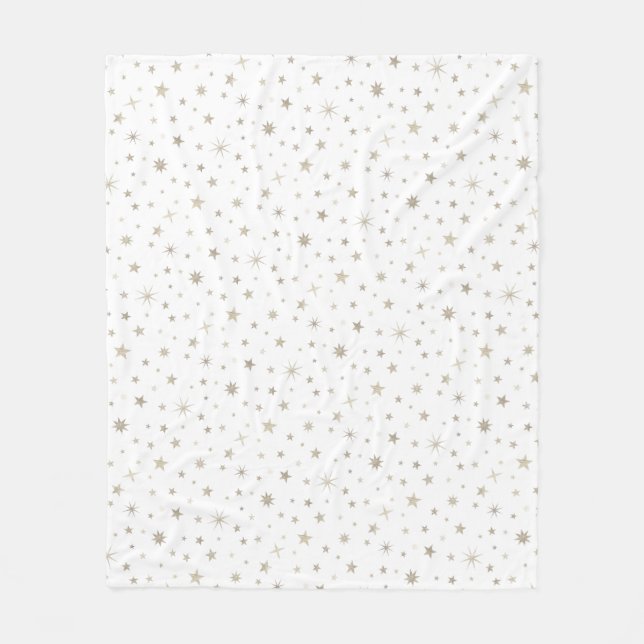 Couverture Polaire Mignonne Genre Neutre Blanc Silver Star Élégant (Devant)