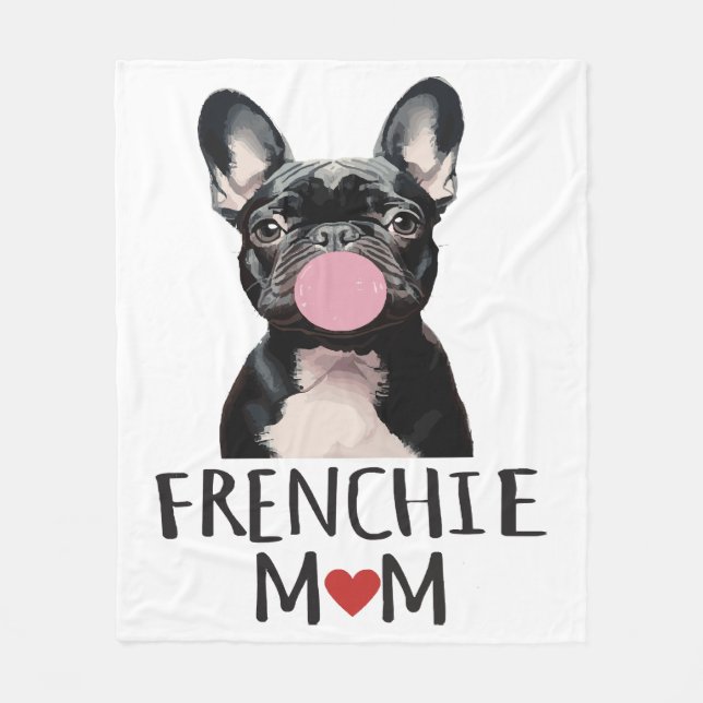 Couverture Polaire Mignonne taureau français (Devant)
