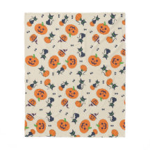Mignons citrouilles d'Halloween et motif de chats