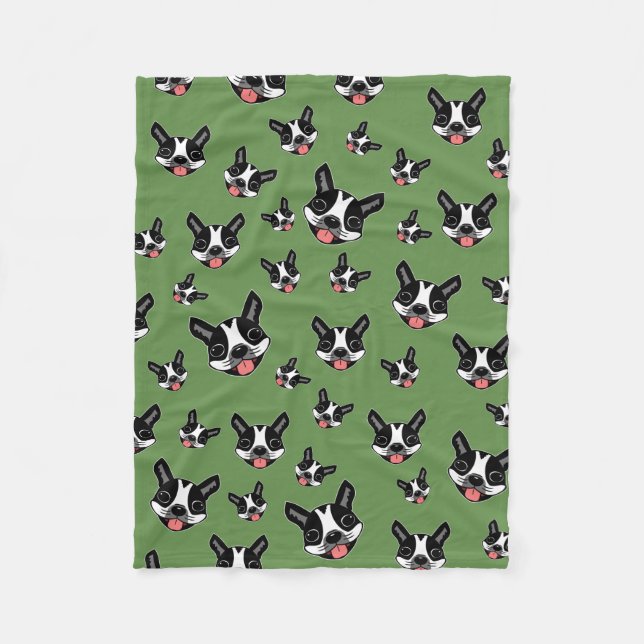 Couverture Polaire Milo le Boston Terrier (Devant)