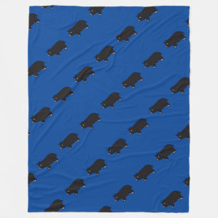 Couverture Polaire Mini porc noir