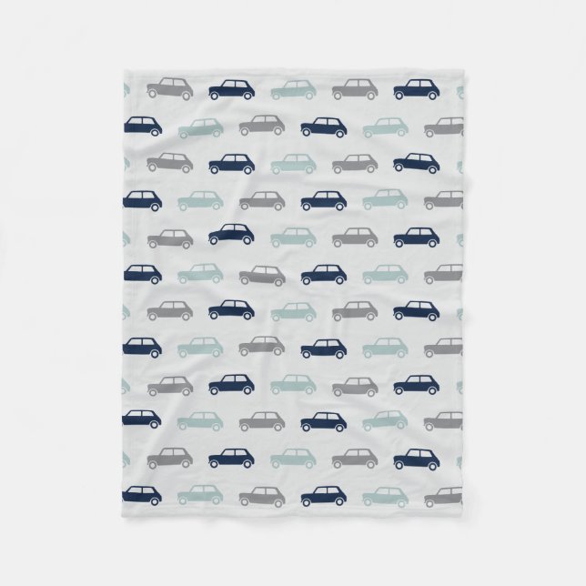 Couverture Polaire Mini tonneliers sur l'aller - bleu et gris - (Devant)