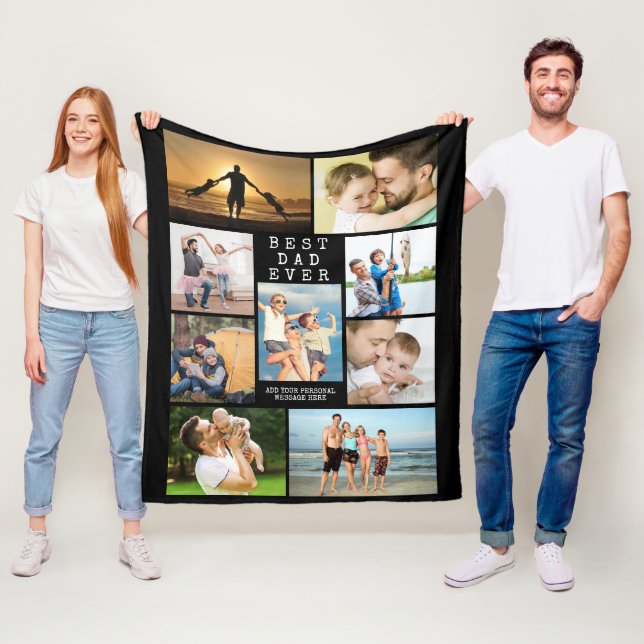 Couverture Polaire MINIMUM MEILLEUR DAD JAMAIS 9 Collage photo person (En situation)