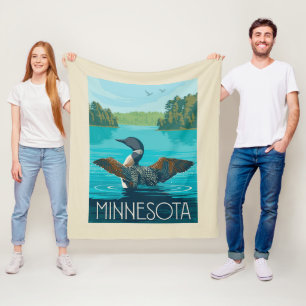 Couverture Polaire Minnesota   Loon