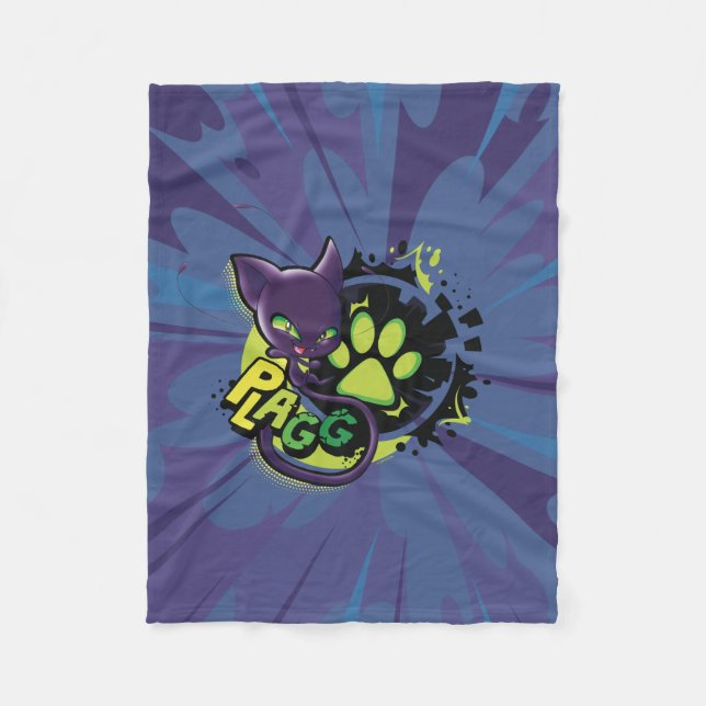 Couverture Polaire Miraculous Kwami Plagg (Devant)