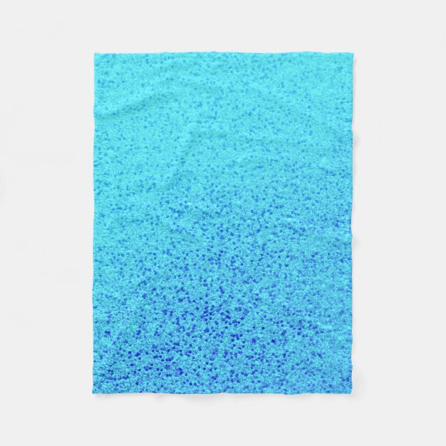 Couverture Polaire Miroitement brillant d'étincelle bleue de parties (Devant)