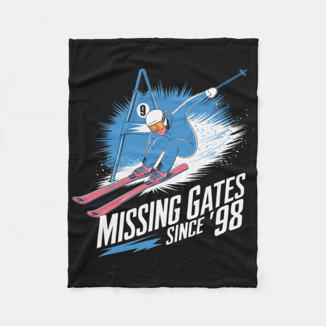 Couverture Polaire Missing Gates Since 98 Alpine Skiing  (Devant)