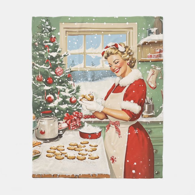 Couverture Polaire Mme Claus Plaisir De La Cuisine De Vacances (Devant)