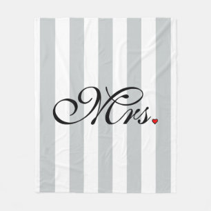 Couverture Polaire Mme Femme Mariée Cliquer pour Customiser des bande
