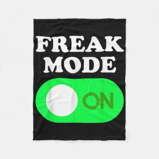 Couverture Polaire Mode Freak activé - Bouton d'alimentation amusant