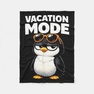 Couverture Polaire Mode Vacances Manchot Mignon Drôle Animal Adorable