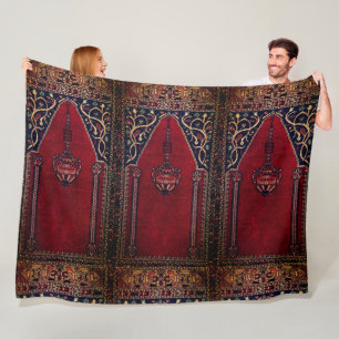 Couverture Polaire Modèle de tapis de prière orientale no2 - Mosqu