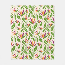 Modèle floral de feuilles tropicaux et de fleurs