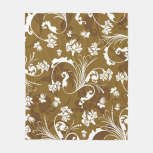 Couverture Polaire Modèle floral sans joint. abstrait, art, arrière -