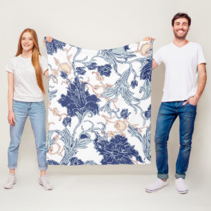 Couverture Polaire Modèle floral victorien ethnique Conception Vintag