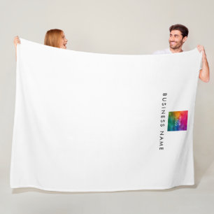 Couverture Polaire Modèle simple moderne élégant Votre logo ici