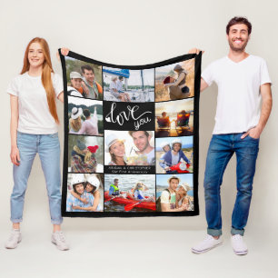 Couverture Polaire Modern Love You Photo Collage 11 Photos Personnali