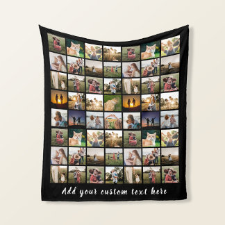 Couverture Polaire Modern Personalized 56 Photo Collage