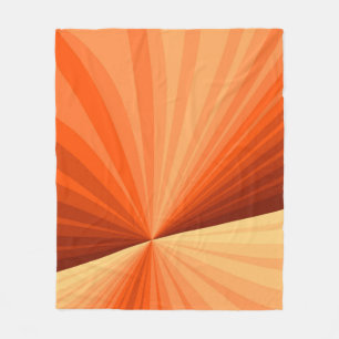 Couverture Polaire Moderne Abstrait Orange Rouge Vanille Graphique Fr
