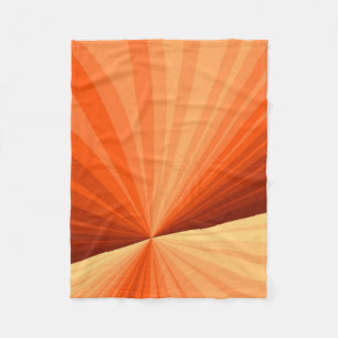Couverture Polaire Moderne Abstrait Orange Rouge Vanille Graphique Fr