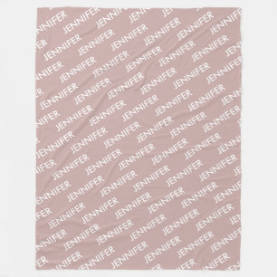 Couverture Polaire Moderne Chic Vous L'Appelez Personnalisé Dusty Ros