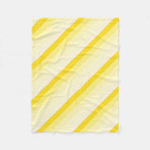 Couverture Polaire Moderne Design Vanille Jaune Blanc Trappes tendanc