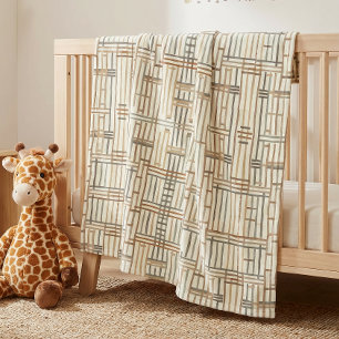 Couverture Polaire Moderne géométrie linéaire boho ID1276