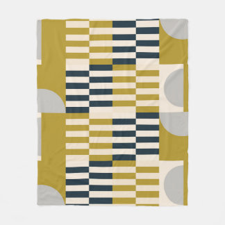 Couverture Polaire Moderne géométrique, rétro motif scandinave