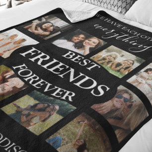 Couverture Polaire Moderne Meilleures Amies Pour Toujours Collage