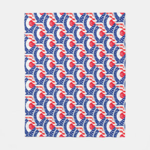 Couverture Polaire Modes Cible Modes Etats-Unis Cible Grunge Roundel