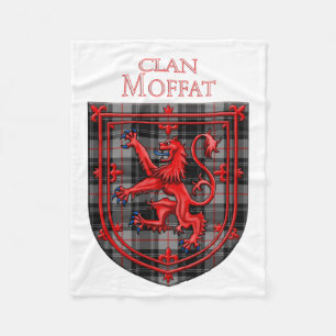 Couverture Polaire Moffat Tartan Scottish Plaid Lion Rampant