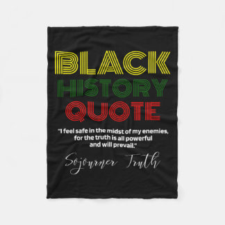 Couverture Polaire Mois de l'histoire des Noirs Sojourner Truth Aboli