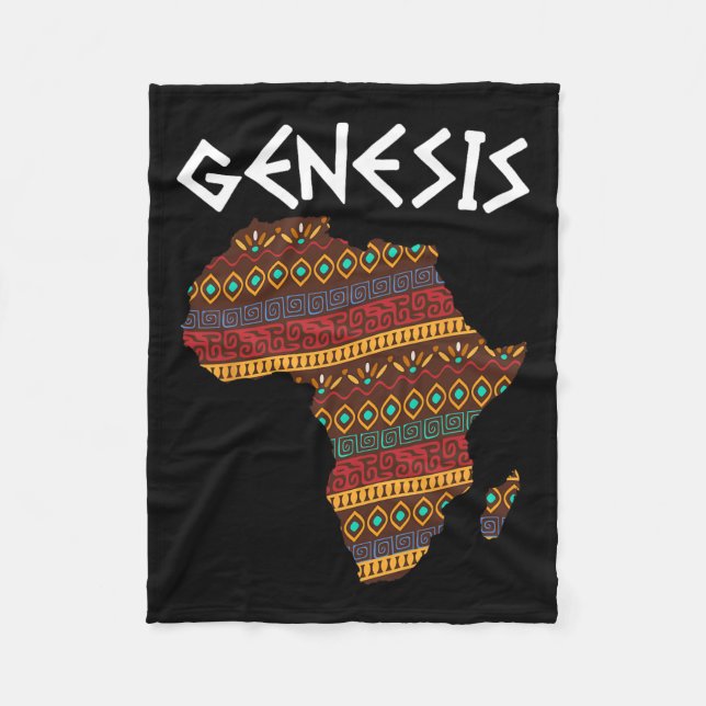 Couverture Polaire Mois de l'histoire noire Genèse Fier Afrique Afriq (Devant)