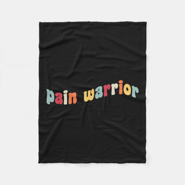 Couverture Polaire Mois de sensibilisation à la douleur des combattan (Devant)