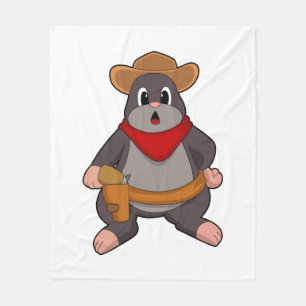 Couverture Polaire Mole en cowboy