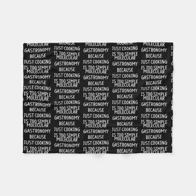 Couverture Polaire Molecular Gastronomy Kitchen Science Chemistry (Devant (Horizontal))