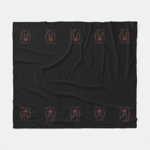 Couverture Polaire Molon Labe Spartan Warrier Mask Laurels Cast