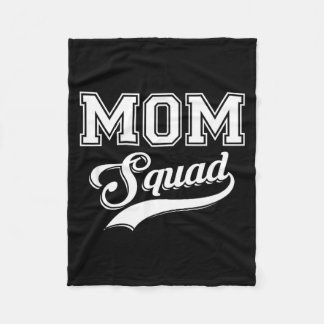 Couverture Polaire Mom squad funny mother 