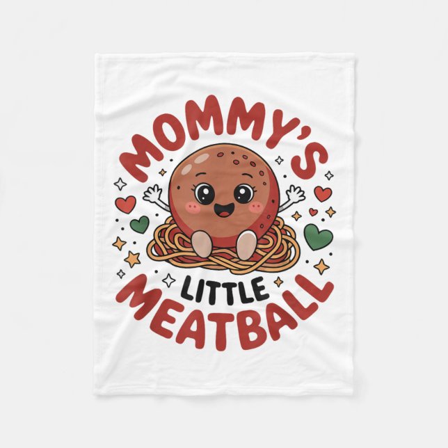 Couverture Polaire Mommys Petite Viande Cute Bébé Darling Love Mother (Devant)