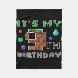 Couverture Polaire Mon 9e anniversaire Pixel 9 Gamer Vidéo Jeux Garço