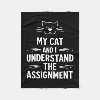 Couverture Polaire Mon Chat Et Moi Comprenons L'Ignement Démocrate Li